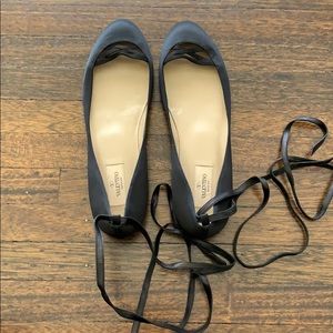 Valentino Sz 40 Black Ballet Flats